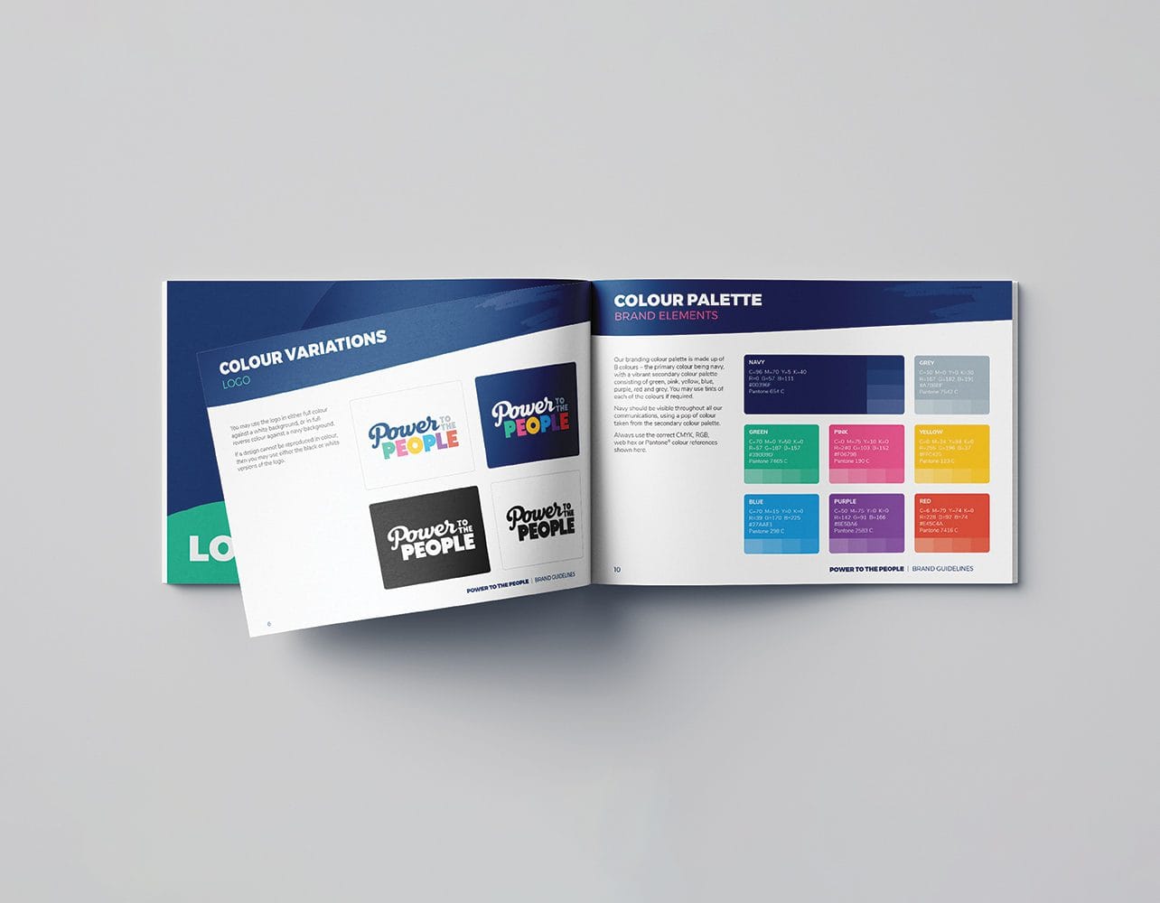 Professional not-for-profit branding example